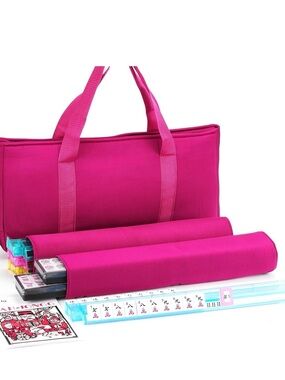 Full American Mahjong Tile Set with Bag and Racks/Pushers